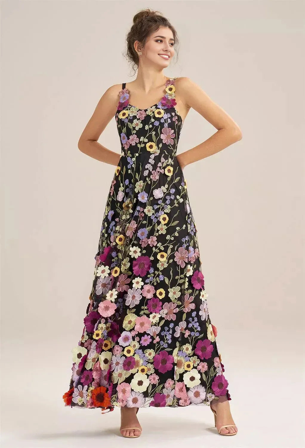 Refined Beautiful Timeless Elegant Red Tulle A-Line V-Neck Sleeveless Long Prom Dress