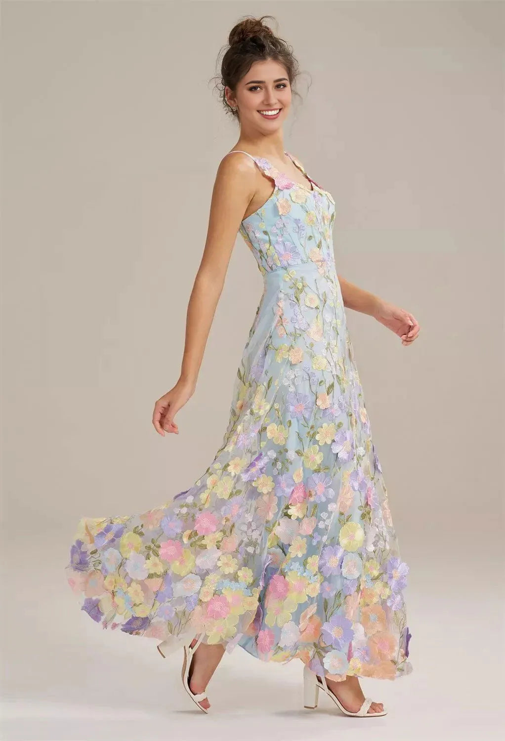Refined Beautiful Timeless Elegant Red Tulle A-Line V-Neck Sleeveless Long Prom Dress