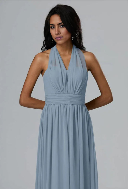 Sophisticated Graceful Stylish Elegant Chiffon A-Line V-Neck Short Sleeve Short Bridesmaid Dress