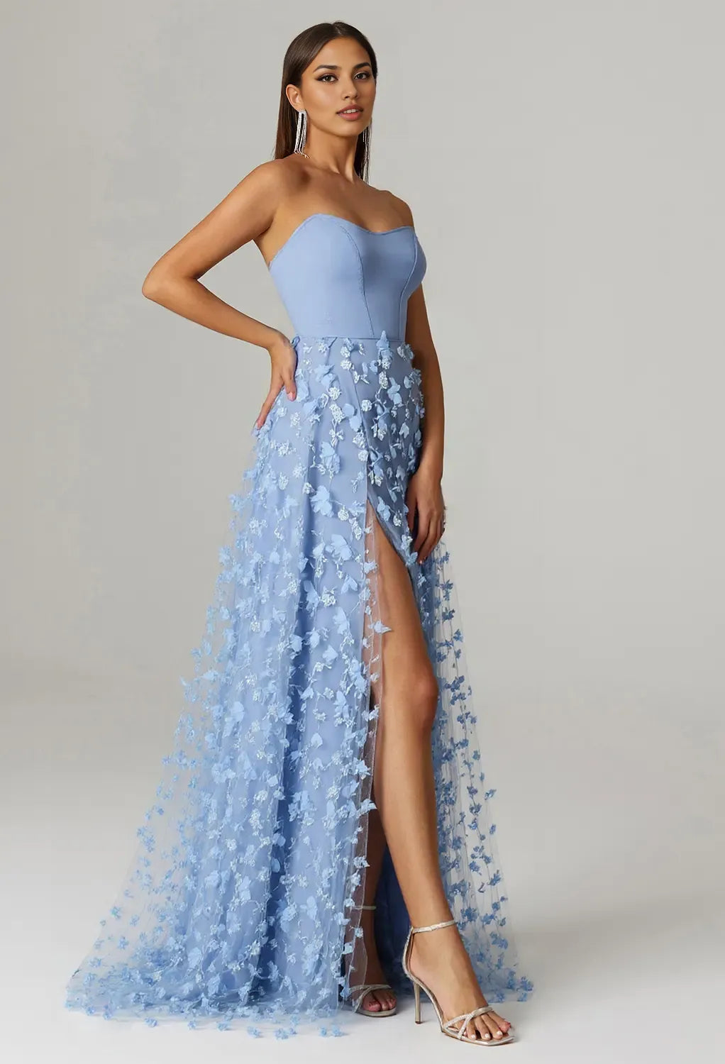 Beautiful Timeless Special Occasion Elegant Red Tulle A-Line Sweetheart Sleeveless Prom Dress