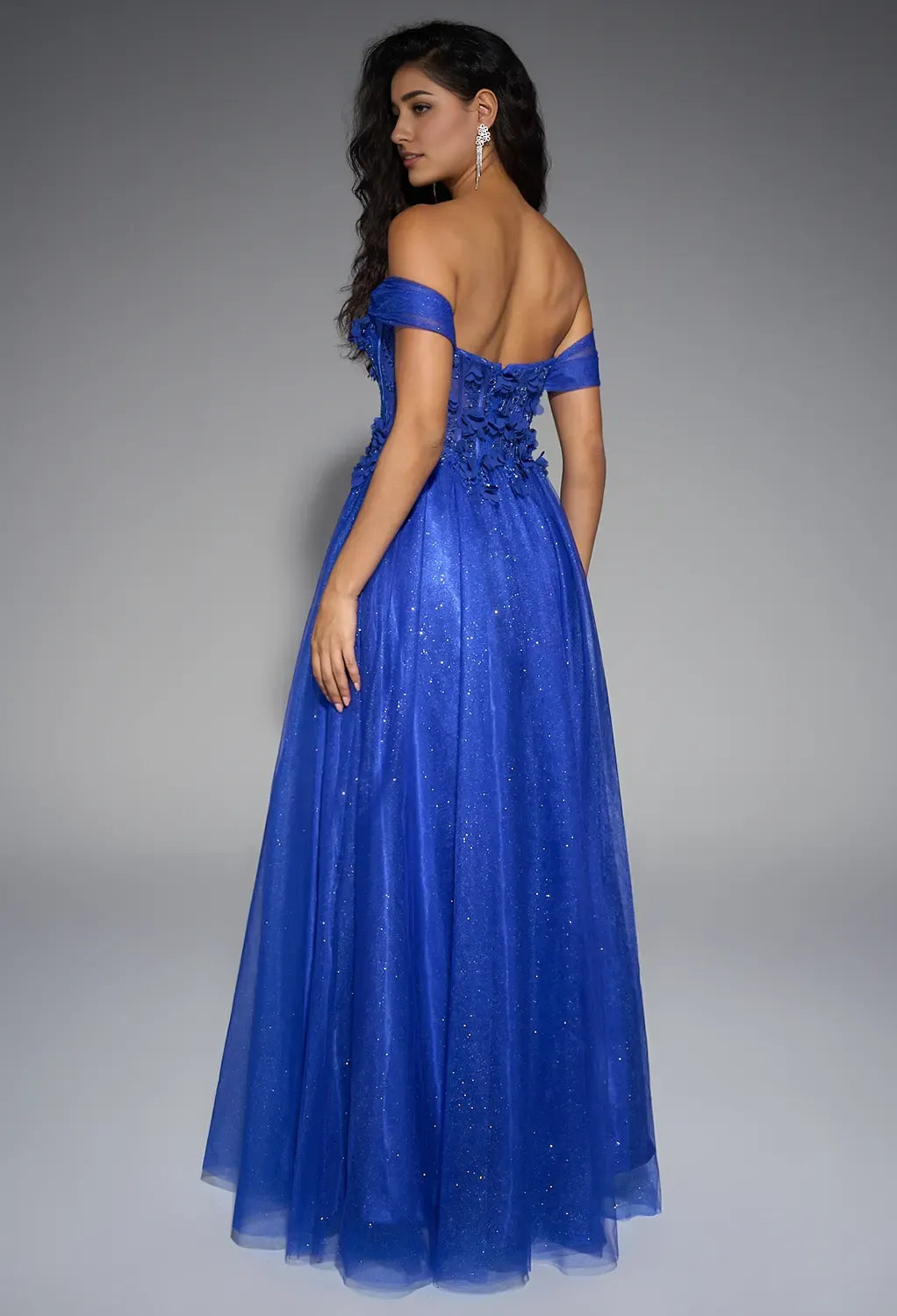 Beautiful Timeless Chic Elegant Royal Blue Tulle A-Line Sweetheart Sleeveless Prom Dress