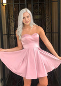 Sweetheart Short/Mini Homecoming Dress With Ruffles