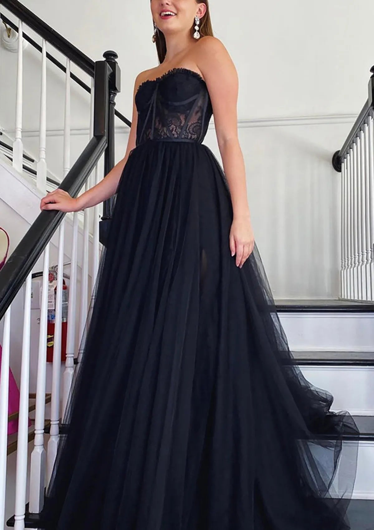 Sweetheart Strapless Long/Floor-Length Prom Dress
