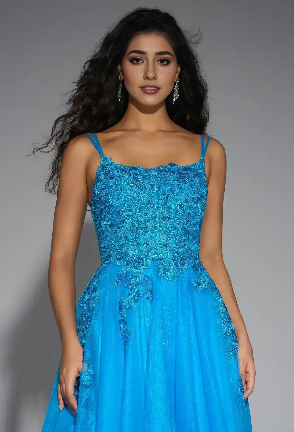 Timeless Special Occasion Sophisticated Graceful Elegant Tulle A-Line Sleeveless Long Prom Dress