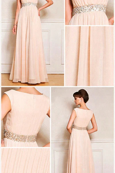 short sleeves floor length mother's dress