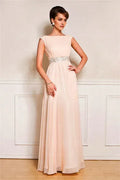 short sleeves floor length mother's dress