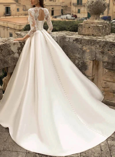 Ball-Gown Wedding Dresses Stunning Sleeves