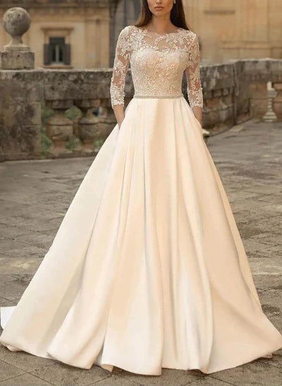 Ball-Gown Wedding Dresses Stunning Sleeves