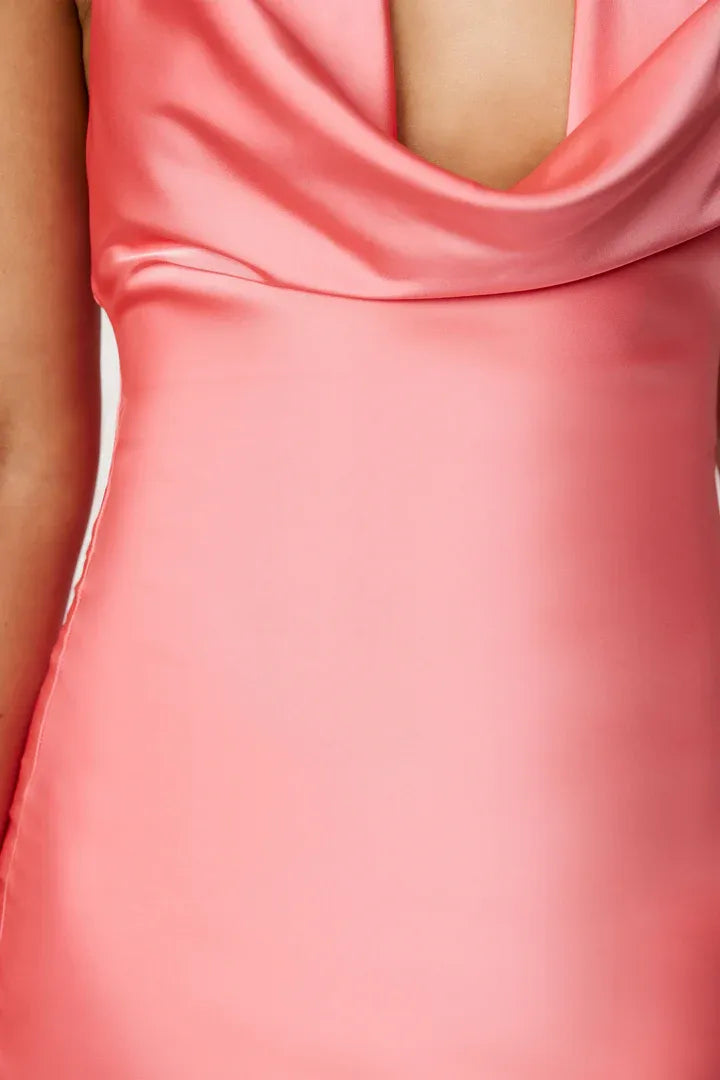 Timeless Special Occasion Sophisticated Graceful Elegant Silver Satin Sleeveless Floor-Length Prom Dress