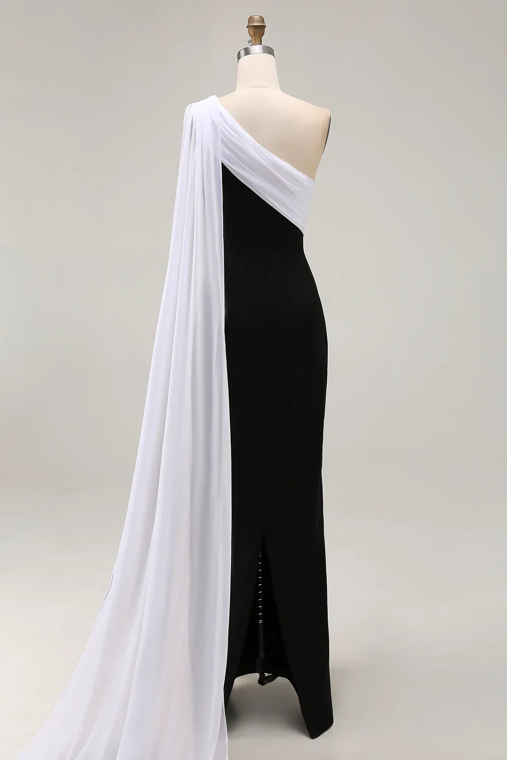 Special Occasion Sophisticated Graceful Stylish Elegant Black Satin Sheath Sleeveless Floor-Length Evening Dress
