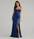 Refined Beautiful Timeless Special Occasion Elegant Red Lace Cowl Sleeveless Prom Dress