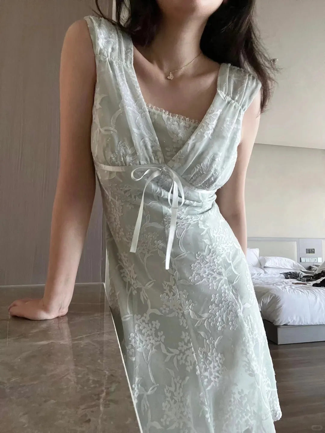 Green Light Sleeveless Elegant Birthday Party Homecoming Dress