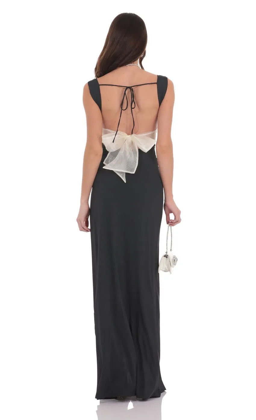Refined Beautiful Timeless Elegant Lace Sheath Cowl Open Back Floor-Length Prom Dress