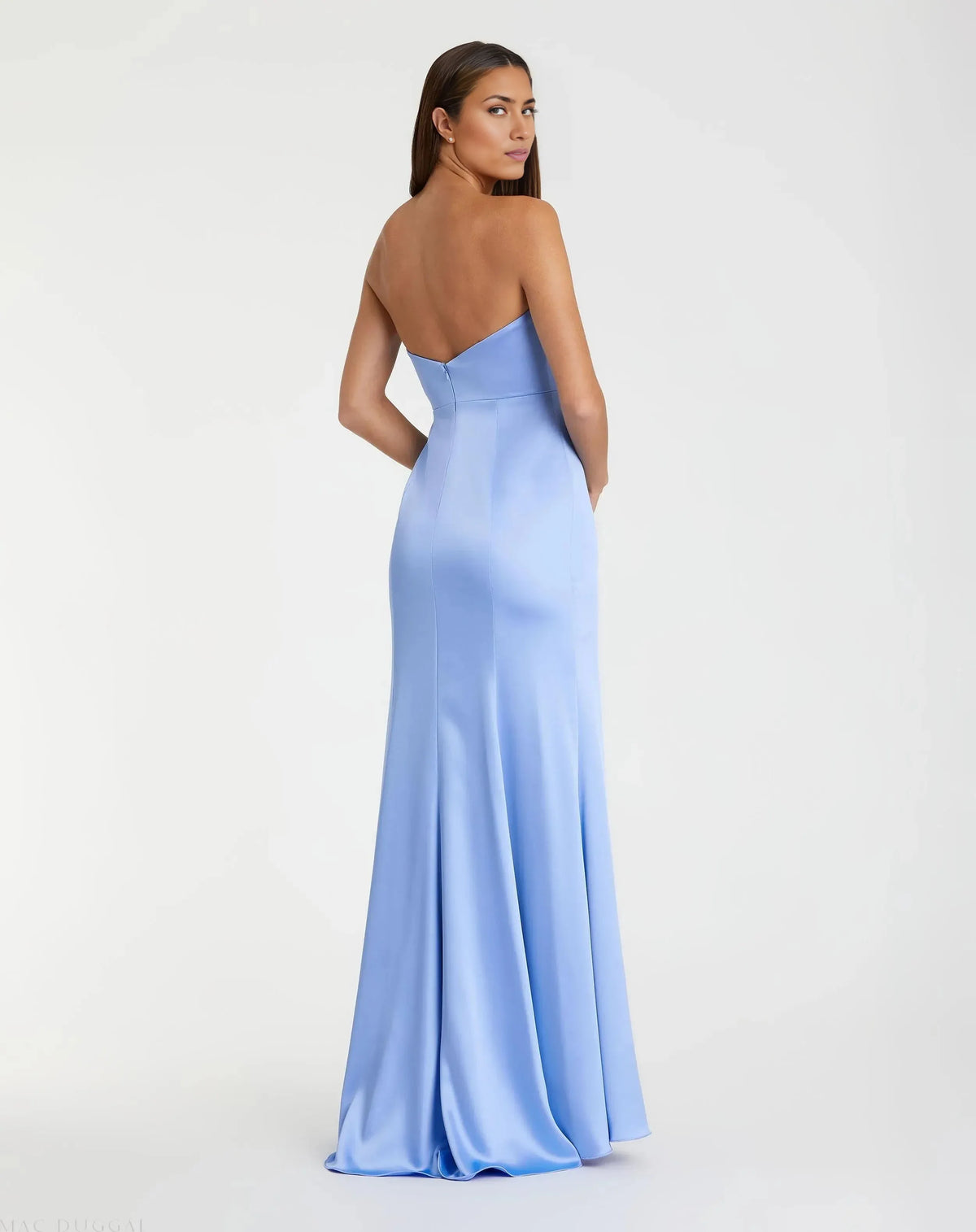 Special Occasion Sophisticated Graceful Stylish Refined Elegant Sheath Strapless Sleeveless Floor-Length Prom Dress