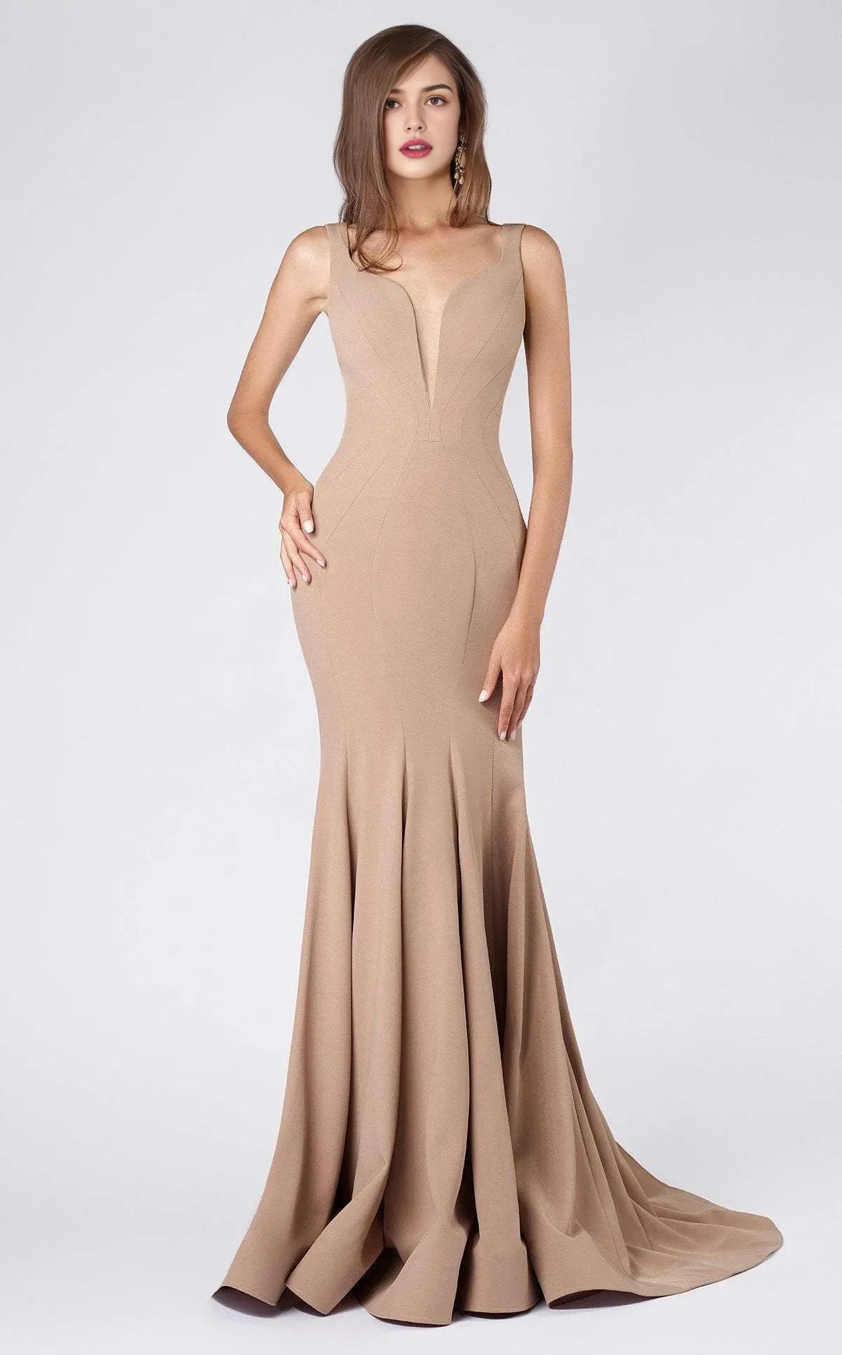 Black Mermaid Evening Dress with Plunging Sweetheart Neckline Sleeveless Design and Flared Train for Glamorous Occasions