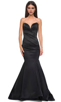 Black Mermaid Prom Dress with Draped Bodice Perfect for Formal Balls and Glamorous Evening Events in Foreign Trade