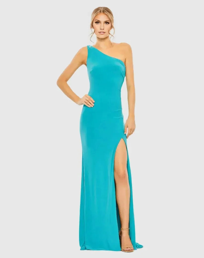 Beautiful Timeless Special Occasion Sophisticated Elegant Jersey Sheath Sleeveless Floor-Length Prom Dress