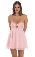 Blush Pink Strapless Homecoming Dresses with Cut Out Detail Perfect for Homecoming School Dances
