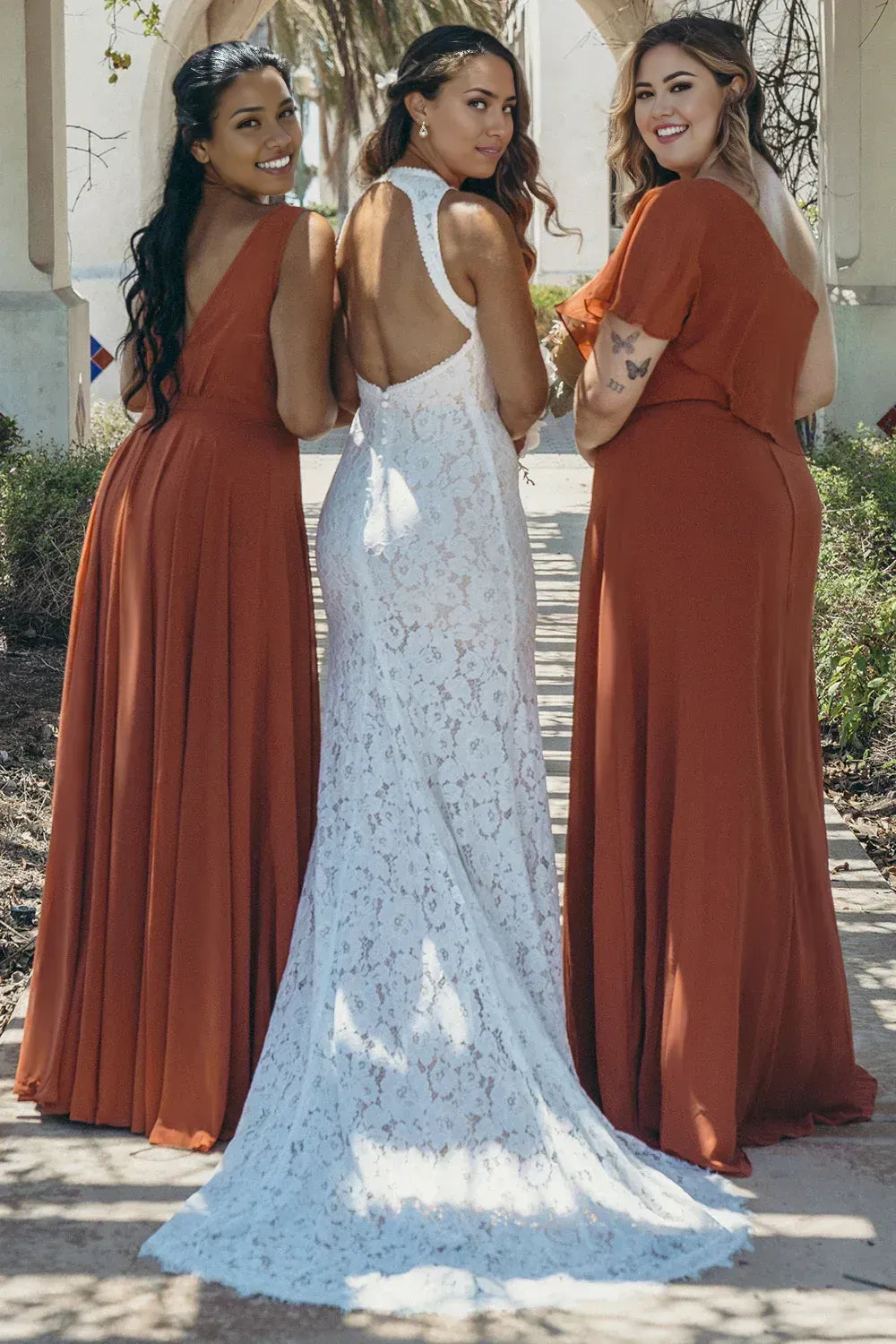 Beautiful Timeless Special Occasion Sophisticated Elegant Ivory Lace Mermaid Sleeveless Wedding Dress