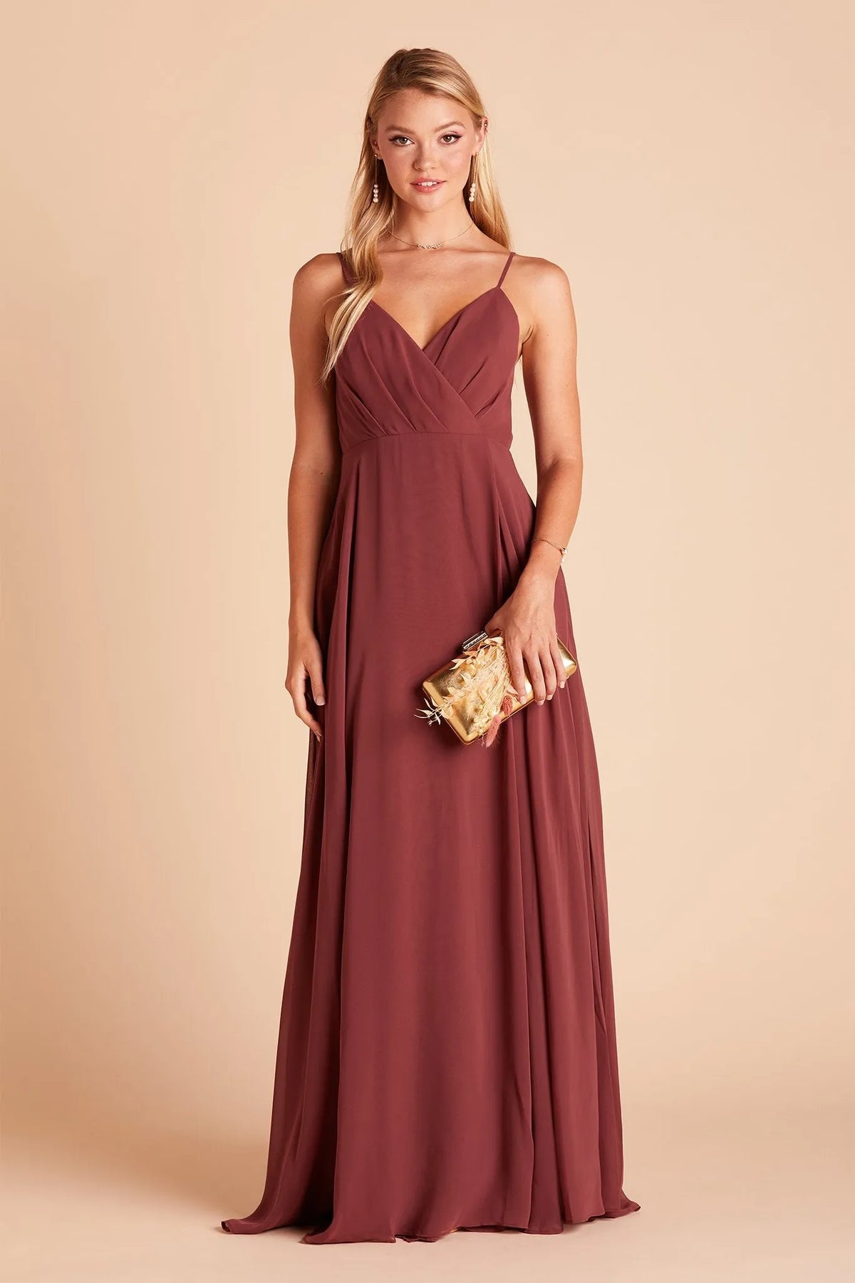 Burgundy Deep V Neck Prom Dress Cross Ruched Bodice Side Slit for Free Spirited Desert - Gala Formal Nights