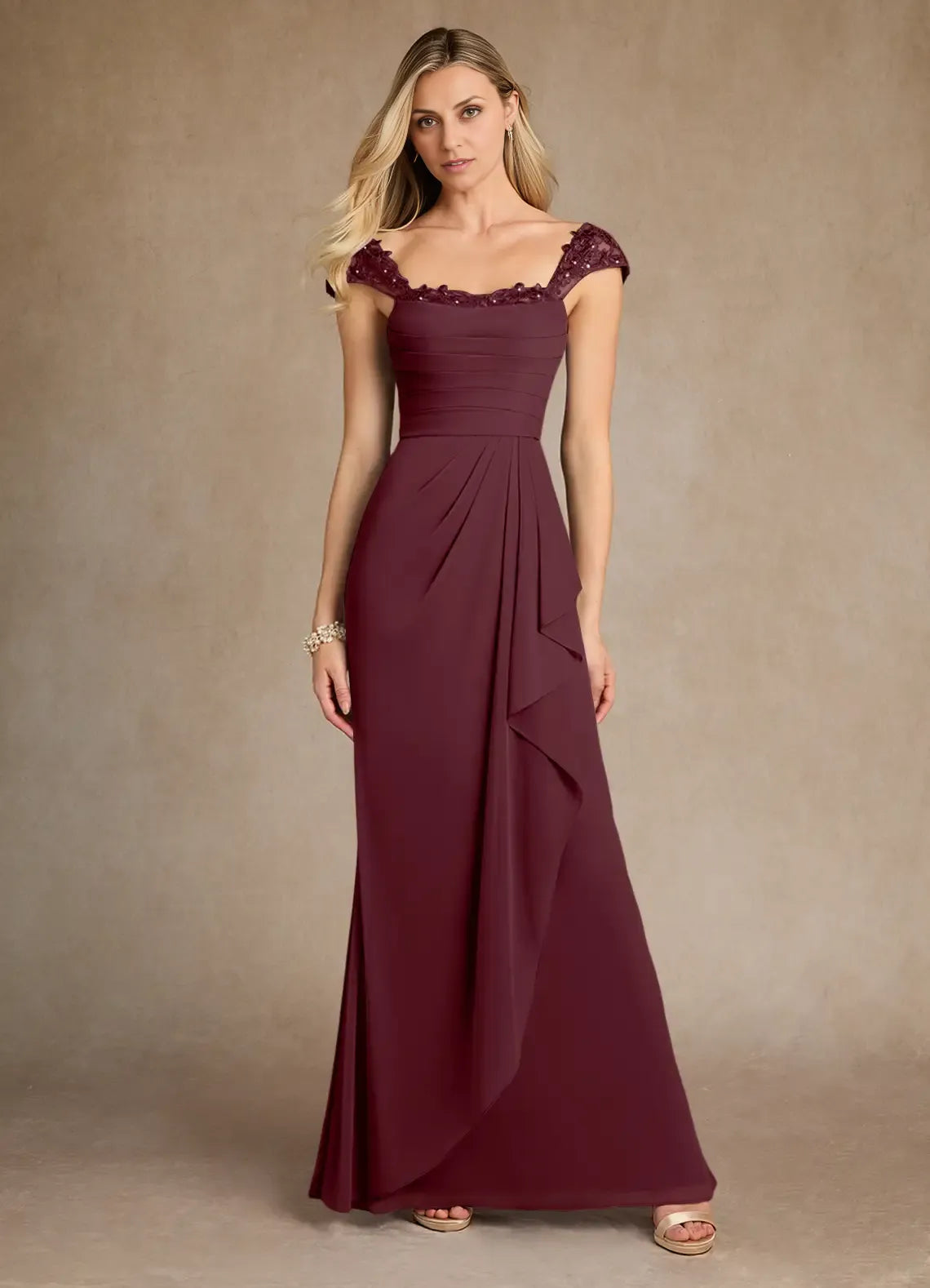 Special Occasion Sophisticated Graceful Elegant Lace Sheath Sweetheart Mother of the Bride Dress