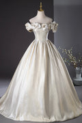 Champagne Long Prom Dress Beautiful A-Line Party Dress