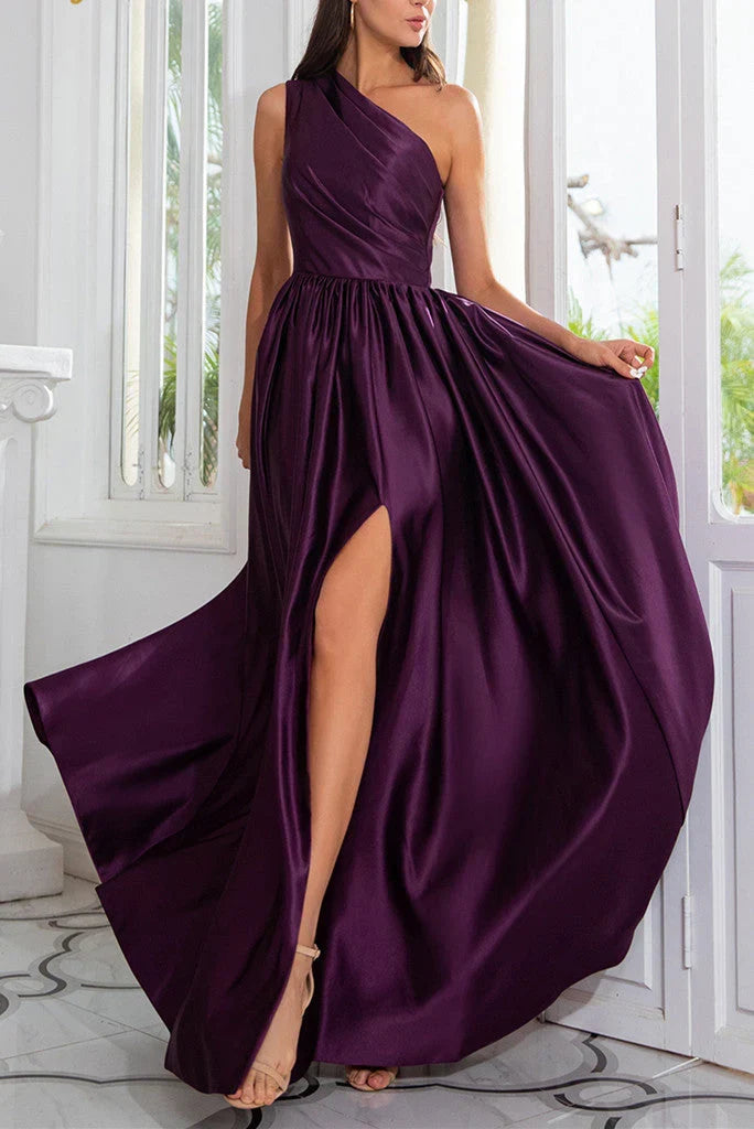One Shoulder With Side Split