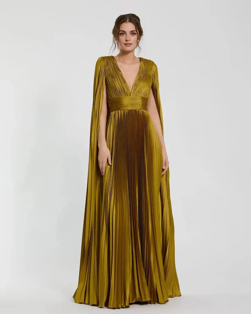 Graceful Stylish Refined Beautiful Elegant Olive Green A-Line Sleeveless Floor-Length Prom Dress