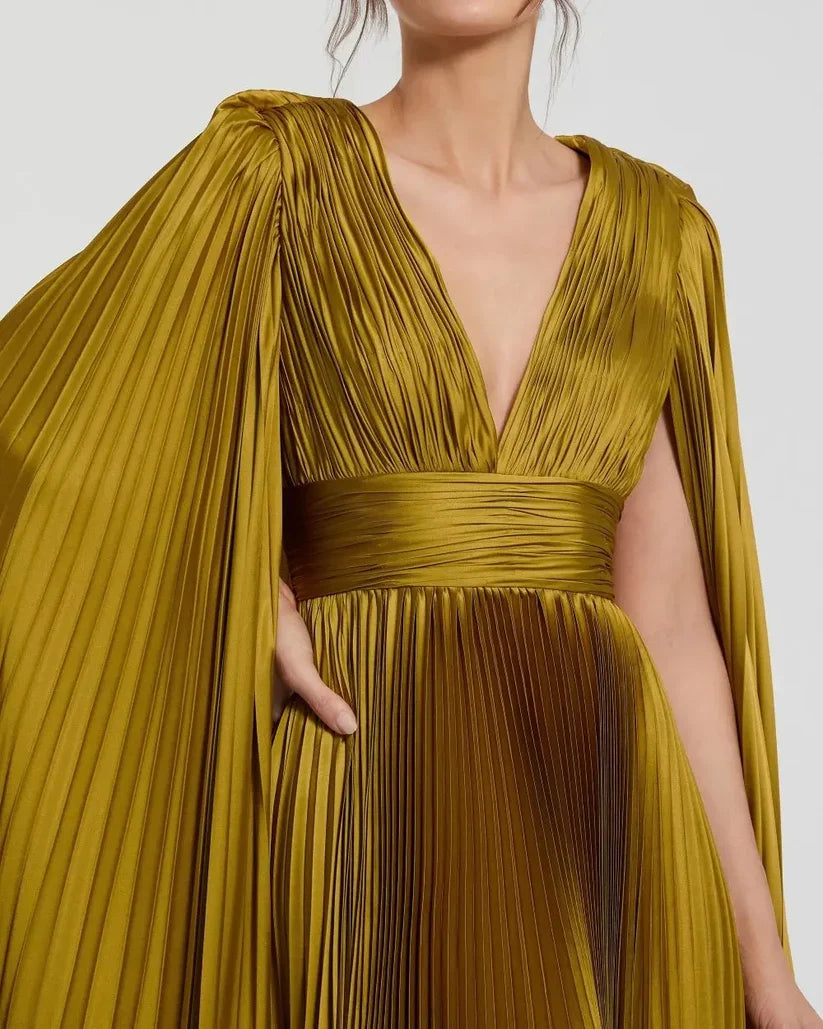Graceful Stylish Refined Beautiful Elegant Olive Green A-Line Sleeveless Floor-Length Prom Dress