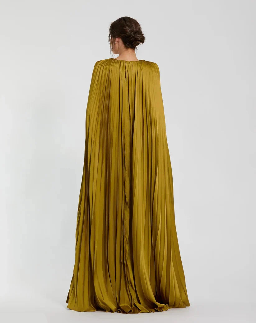 Graceful Stylish Refined Beautiful Elegant Olive Green A-Line Sleeveless Floor-Length Prom Dress