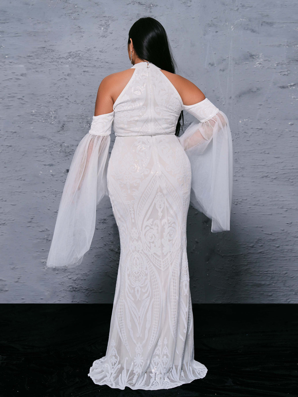 Special Occasion Sophisticated Graceful Stylish Refined Beautiful Elegant White Lace Mermaid Prom Dress