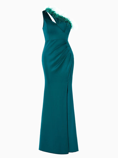 Refined Beautiful Timeless Special Occasion Elegant Teal Mermaid Sleeveless Floor-Length Prom Dress