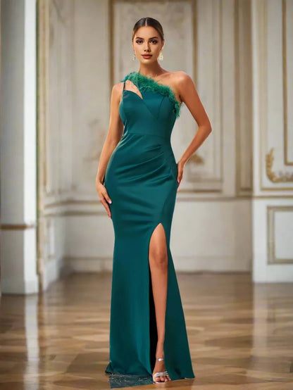 Refined Beautiful Timeless Special Occasion Elegant Teal Mermaid Sleeveless Floor-Length Prom Dress