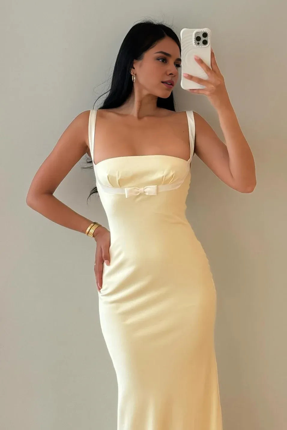 Refined Beautiful Timeless Chic Elegant Lace Mermaid Strapless Sleeveless Floor-Length Prom Dress