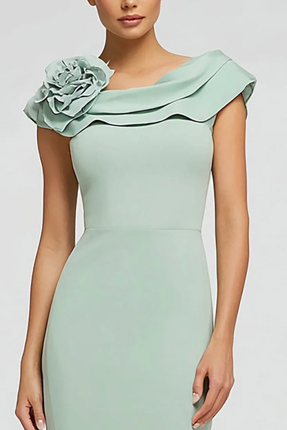 Special Occasion Sophisticated Graceful Stylish Refined Beautiful Elegant Green Mermaid Sleeveless Prom Dress