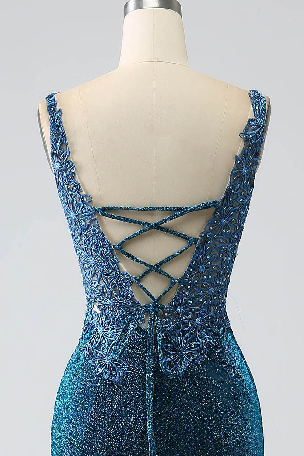 Beautiful Timeless Special Occasion Elegant Red Lace Mermaid V-Neck Sleeveless Prom Dress