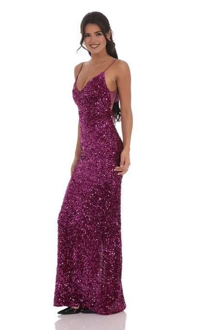 Refined Beautiful Timeless Special Occasion Elegant Lace Sheath Sleeveless Floor-Length Prom Dress