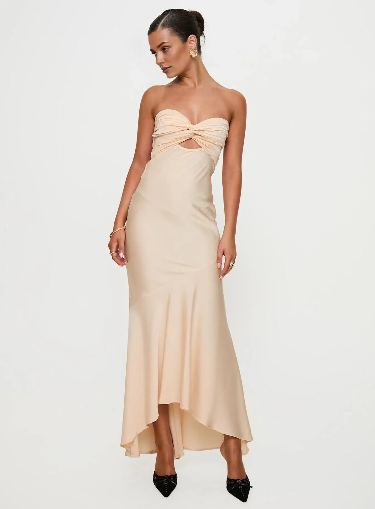 Timeless Special Occasion Sophisticated Graceful Elegant Satin Sweetheart Sleeveless Floor-Length Prom Dress