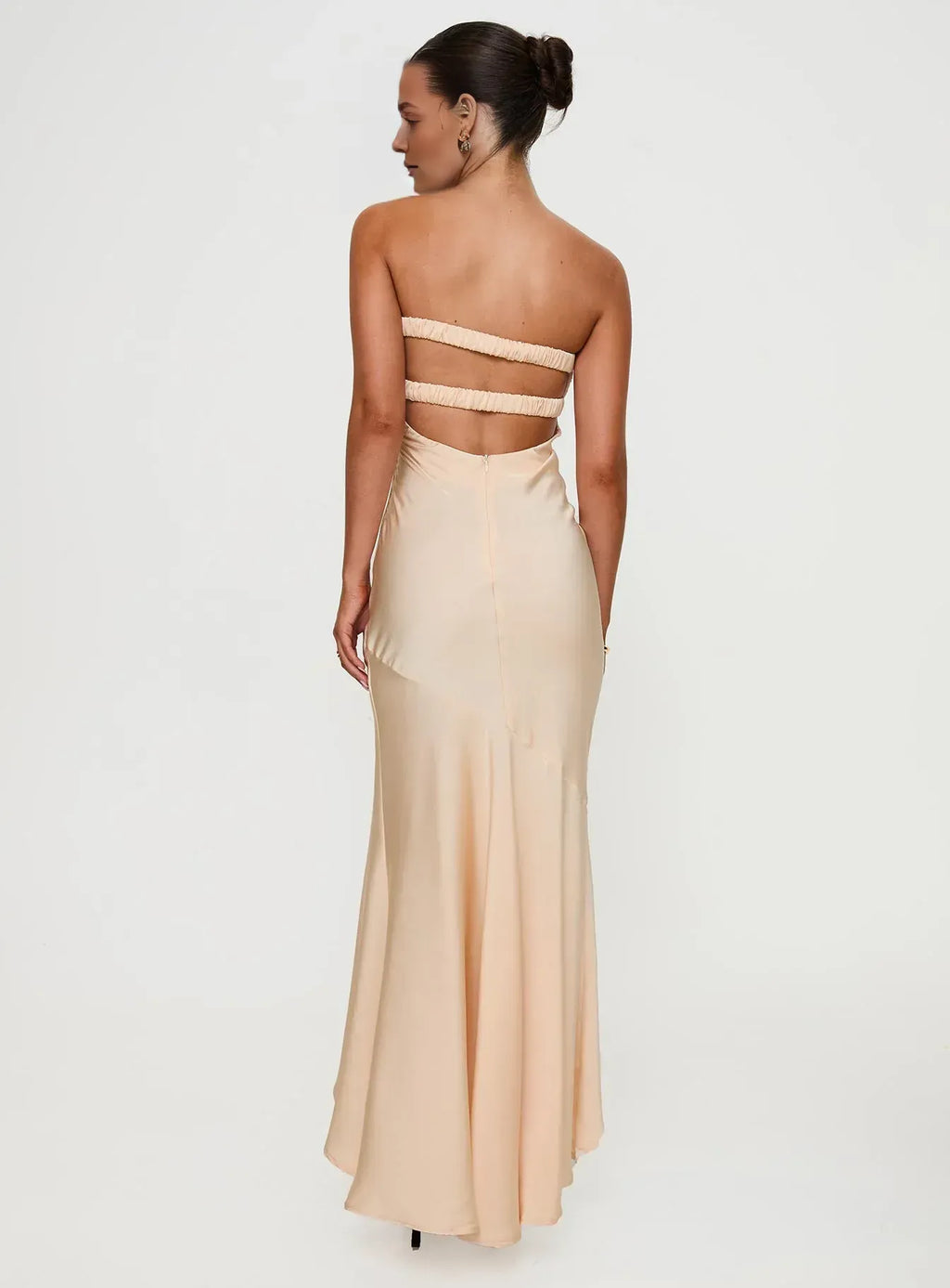 Timeless Special Occasion Sophisticated Graceful Elegant Satin Sweetheart Sleeveless Floor-Length Prom Dress