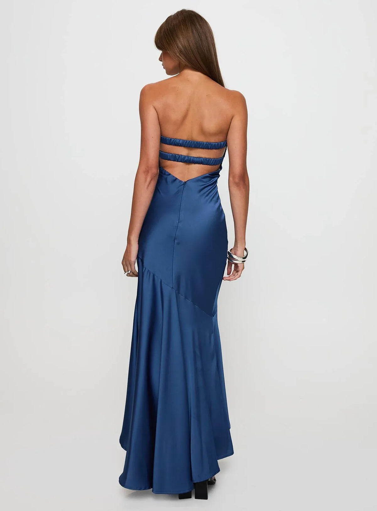 Timeless Special Occasion Sophisticated Graceful Elegant Satin Sweetheart Sleeveless Floor-Length Prom Dress