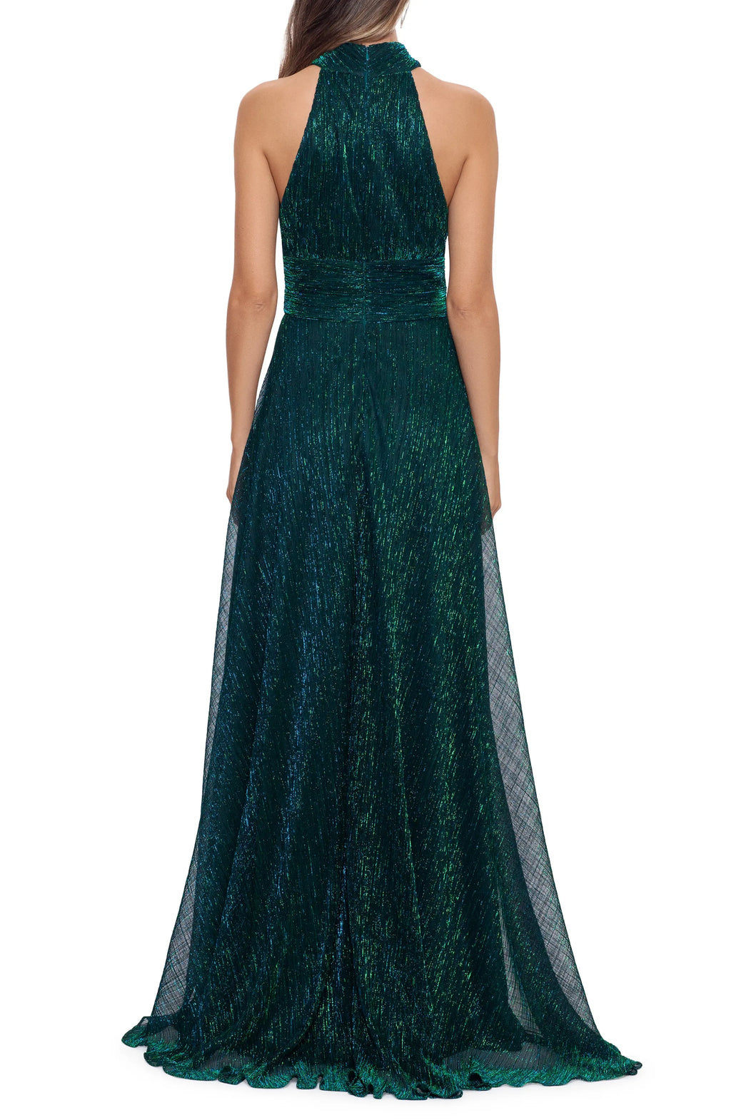 Beautiful Timeless Special Occasion Elegant Emerald Green A-Line Halter Sleeveless Prom Dress