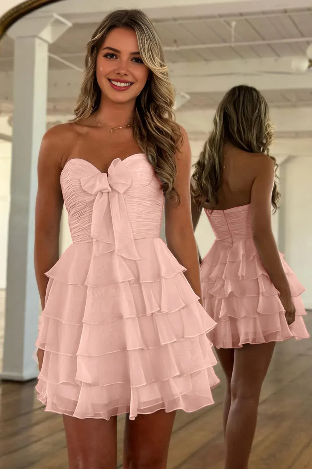 Timeless Special Occasion Sophisticated Graceful Elegant A-Line Sweetheart Sleeveless Mini Homecoming Dress