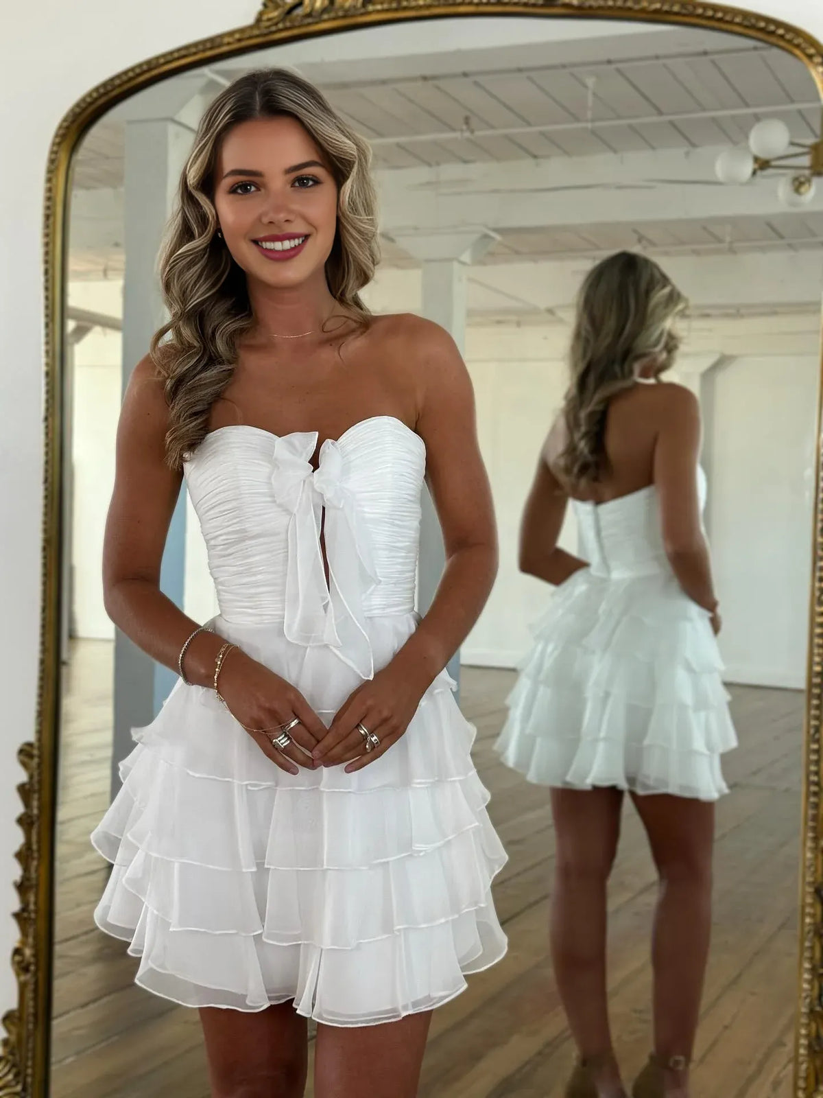 Timeless Special Occasion Sophisticated Graceful Elegant A-Line Sweetheart Sleeveless Mini Homecoming Dress