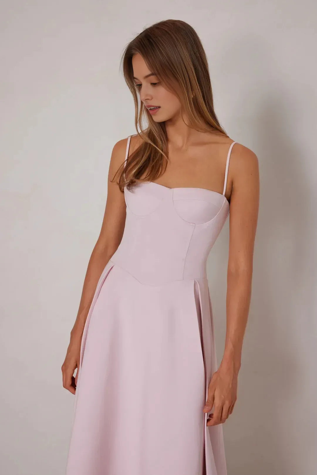 Sweetheart Neck Spaghetti Strap Open Back Back Zip Midi Length Prom Dresses