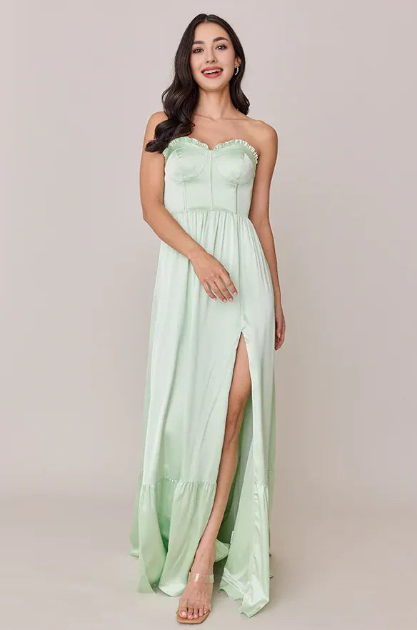 Sophisticated Graceful Stylish Elegant Navy Blue Satin A-Line Sweetheart Sleeveless Prom Dress
