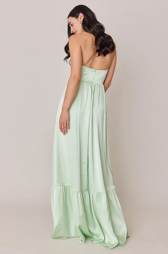 Sophisticated Graceful Stylish Elegant Navy Blue Satin A-Line Sweetheart Sleeveless Prom Dress