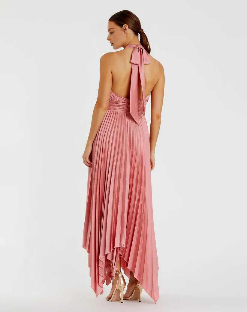 Refined Beautiful Timeless Special Occasion Elegant Olive Green Halter Sleeveless Prom Dress