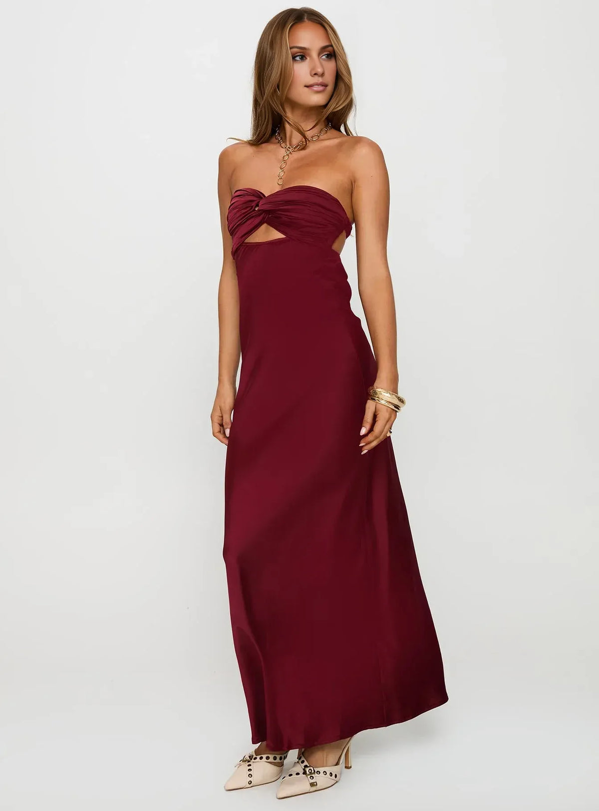 Refined Beautiful Timeless Chic Elegant Black Satin Strapless Backless Floor-Length Prom Dress