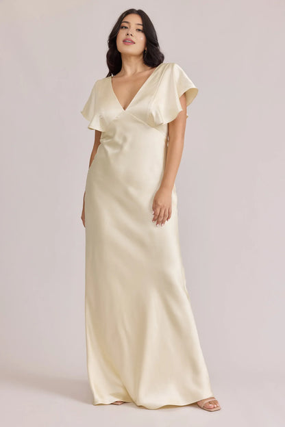Timeless Special Occasion Sophisticated Graceful Stylish Refined Elegant Satin Floor-Length Prom Dress