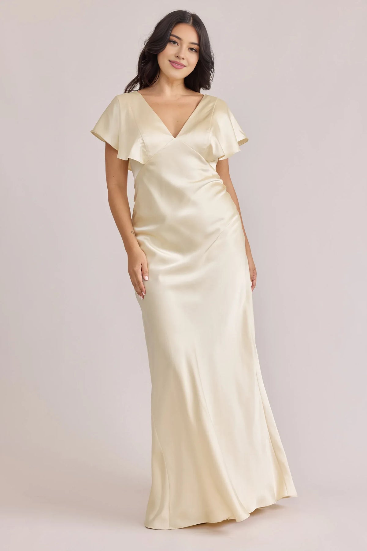 Timeless Special Occasion Sophisticated Graceful Stylish Refined Elegant Satin Floor-Length Prom Dress